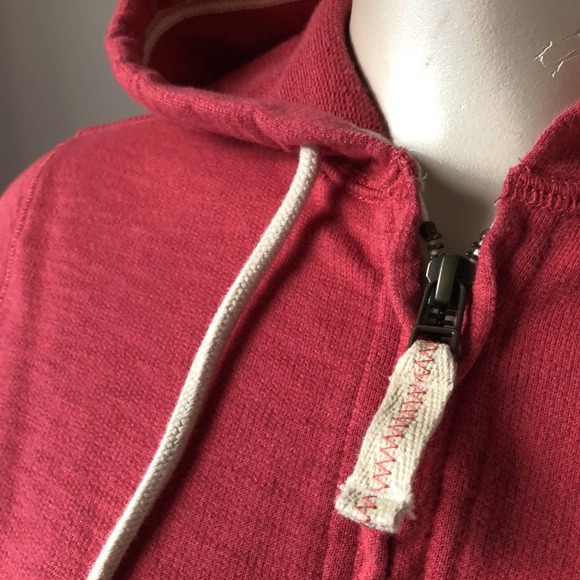 L.L. Bean Spring Summer Zip Hoodie Light Red - XS - Picture 2 of 7